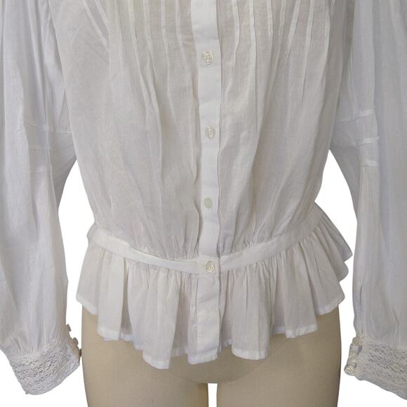 Mes Demoiselles Candice Top Size S 34 Edwardian Victorian Vintage Style Blouse - Picture 3 of 11